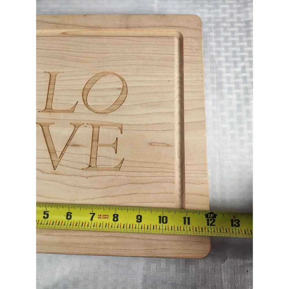 Butcher Block Cutting Board LOVE Cuttingboard